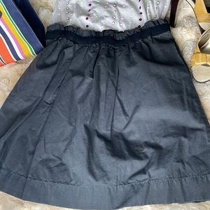 NWT {J Crew} Navy Cotton Bell Skirt with Pockets